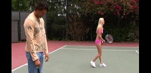  Horny Sluts Banged On Tennis Court